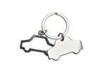 Porte-clés voiture argent 