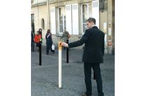 Poteau cendrier cigarette