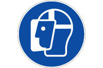 Panneau Visière de protection obligatoire - Rigide Ø80mm - 4021539