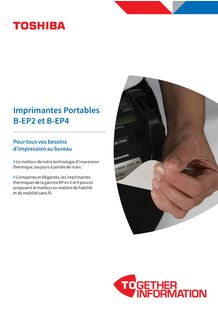 Brochure Imprimantes portables B-EP2 & B-EP4