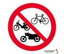 Panneau Interdit aux 2 roues - Rigide Ø180mm - 4042268