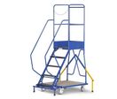 Escabeau mobile sécurisé 5 marches