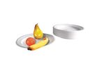 Assiettes plates rigides en plastique blanches Sac de 50