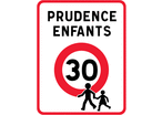 Panneau de signalisation sécurité enfants 30 km/h