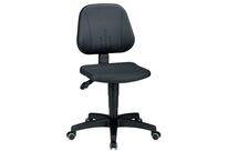 Bimos - Siège d&amp;#039;atelier ergonomique Unitec - Roulettes, Polyuréthane Noir - Hauteur réglable 44-62 cm - Éco-responsable