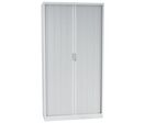 Manutan Expert - Armoire Métal Haute Orel - 100x195cm Gris Clair - 4 Tablettes 45kg - Fermeture à Clé - M1
