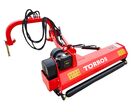 Broyeur d'accottement latéral avec déport hydraulique 145 cm - Inclinable à la verticale - Cardan et attelage trois points - Série moyenne Torros KPV145