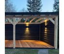Applique Murale LED Carrée IP44 Double Faisceau GU10 Noir