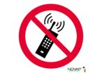 Panneau Interdit aux téléphones mobiles - Novap