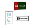 Plaque Signalétique Budget Alu-Sign 105 x 210 mm