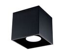 Plafonnier Carré pour Ampoule GU10 - Noir