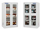 Armoires de stockage pour produits chimiques et corrosifs Série ECO Portes vitrées
