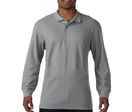 Polo adulte double piqué Premium S-L à manches longues