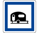 Panneau indication terrain pour caravanes CE4b