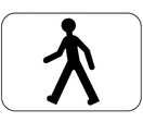 Panonceau piéton M4p