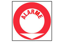 Panneau Alarme texte - Rigide 200x200mm - 4034775