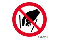 Panneau Ne pas mettre les mains - Novap