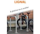 Arceaux support vélos acier galvanisé Ø50mm