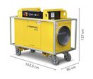 Chauffage mobile électrique triphasé professionnel de chantier TEH 300 - TROTEC