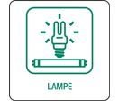 Panneau déchetterie lampe