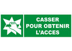 Panneau Casser pour obtenir l'accès - Rigide 450x150mm - 4030890