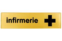 Plaquette Infirmerie - Plexiglas or 170x45mm - 4490717