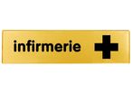 Plaquette Infirmerie - Plexiglas or 170x45mm - 4490717
