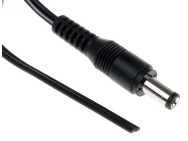 Cordon À Fiche Mâle Droite, 2,1mm