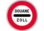 Panneau arrêt poste douane B4