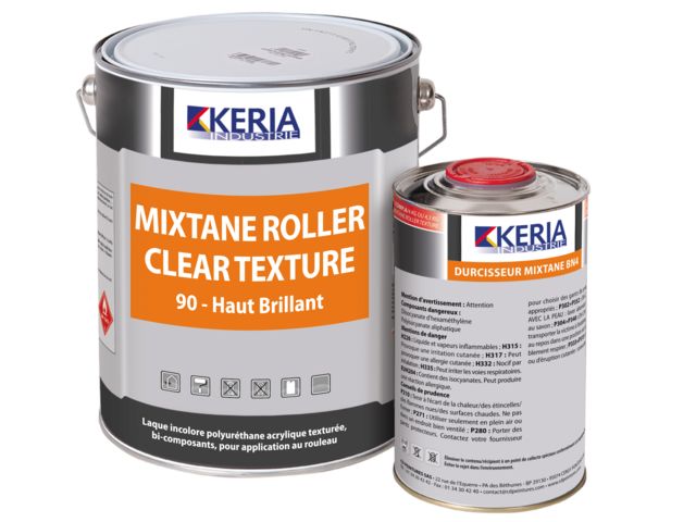 Vernis polyuréthane bi-composants à effet antiglisse – MIXTANE ROLLER CLEAR TEXTURE