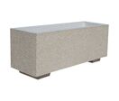 Buton Design - Jardinière GRAVY 100L Béton Gravillons Lavés Beige - 120x40x40cm - Robuste et Durable