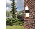 Applique Murale LED IP44 double faisceau E27 Opaque