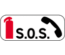Panonceau SOS et lutte contre l'incendie M9f