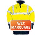 Parka haute visibilité marquage 1 face