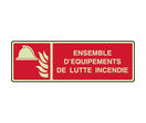 Panneau photoluminescent horizontal équipements incendie
