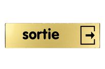 Plaquette Sortie - Plexiglas or 170x45mm - 4491134