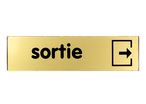 Plaquette Sortie - Plexiglas or 170x45mm - 4491134