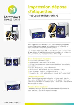 Étiquetage Industriel - Matthews France