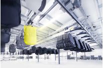 Convoyeur aérien pour marchandises suspendues, housses ou cintres | SSI Carrier