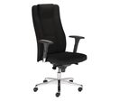 Nowy Styl - Fauteuil de Direction INVITUS Cuir Noir - Ergonomique 8h - Roulettes - Réglable