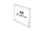 Cadre Photo Comptoir A4 21x30cm 2 plaques + 4 aimants