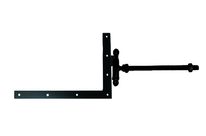 Equerre du bas à tige filetée acier cataphorèse noir