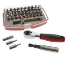 32pc Bit Set W/stubby Ratchet Handle