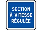 Panneau indication section vitesse régulée C51a