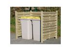 Cache-conteneur premium en bois