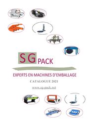 Catalogue Catalogue machines d'emballage SG PACK 2021