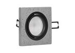 Support Spot GU10/MR16 Encastrable Carré Orientable Béton