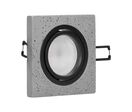 Support Spot GU10/MR16 Encastrable Carré Orientable Béton