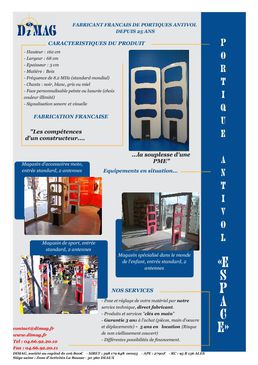 Portique antivol ESPACE RF 8.2 MHz