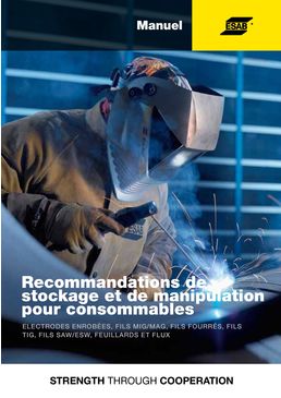 Guide et recommandations de stockage et de manutention des produits d'apport de soudage
